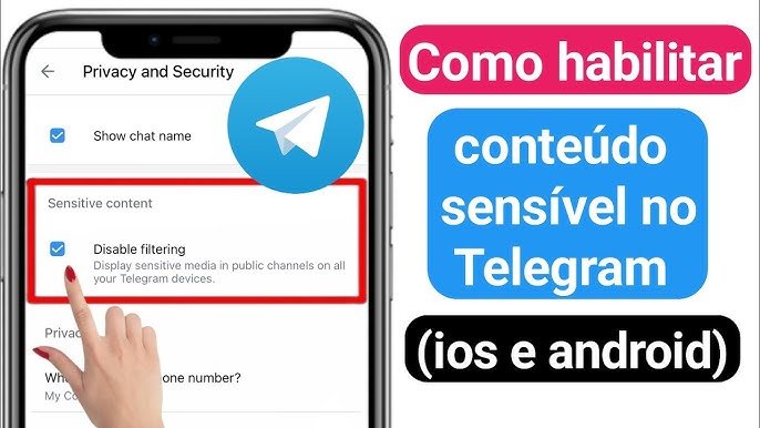 como habilitar conteudo adulto no telegram e ter acesso aos canais +18 do telegram